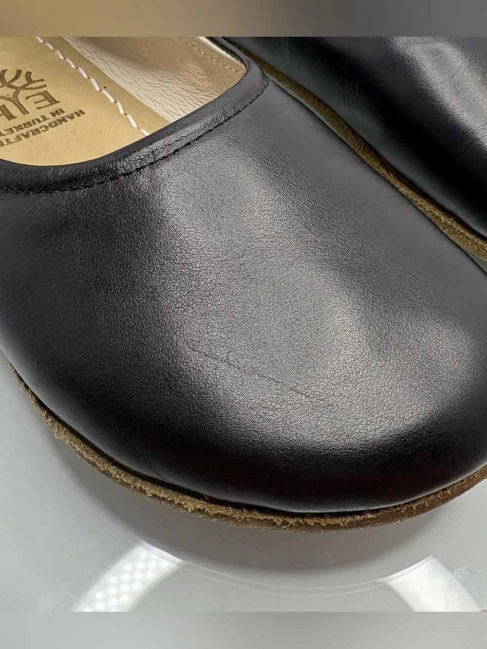 Earthing Harmony Ballet Flats Black Leather Grounding Barefoot Wide Toe Box 40 - Picture 10 of 10